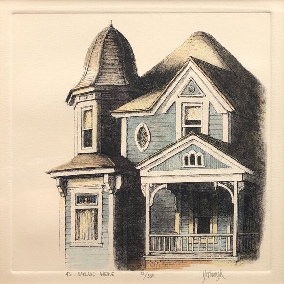 Yarbrough 431 Oakland Avenue Etching 221/350 - Picture 5 of 7